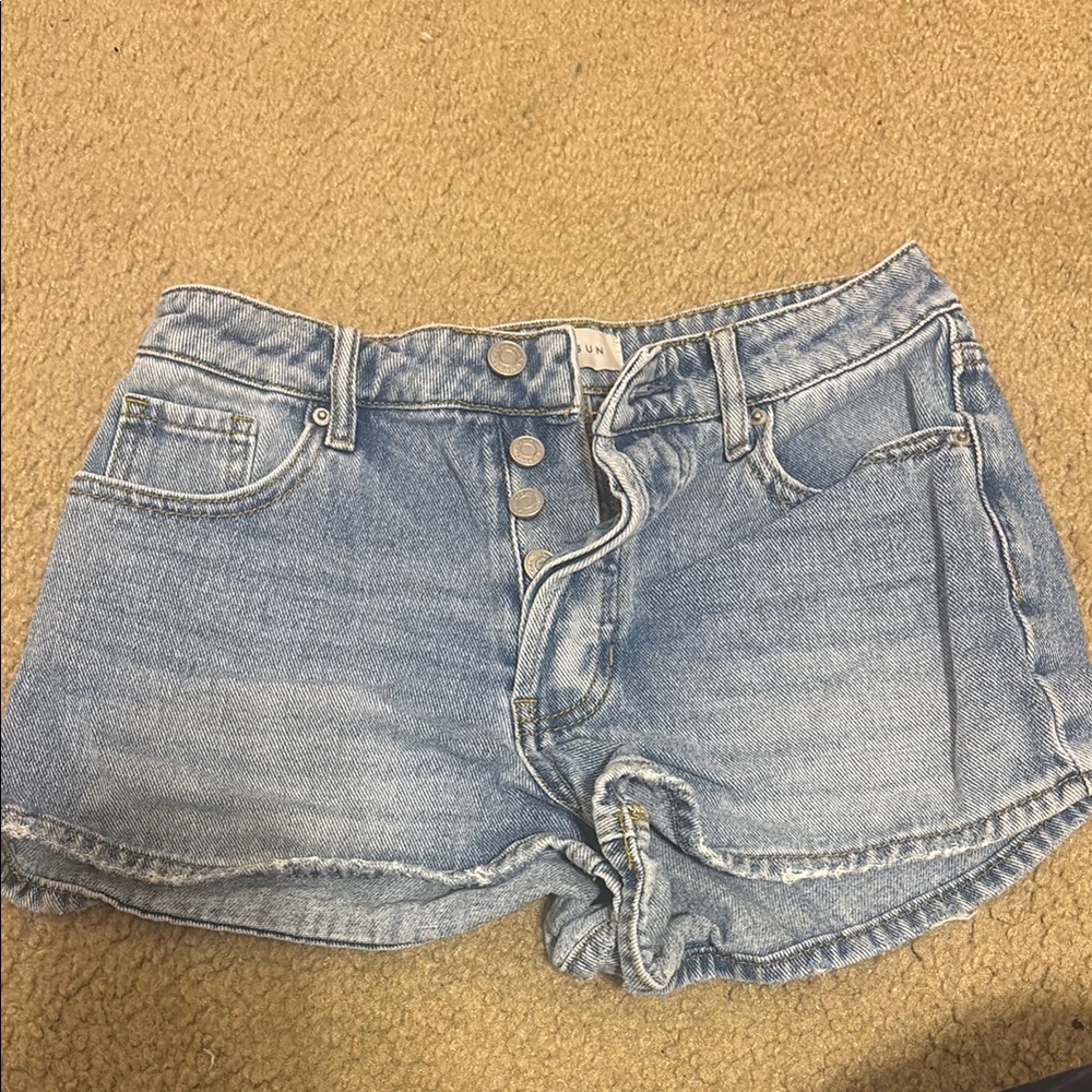 Women's Light Blue Denim Shorts